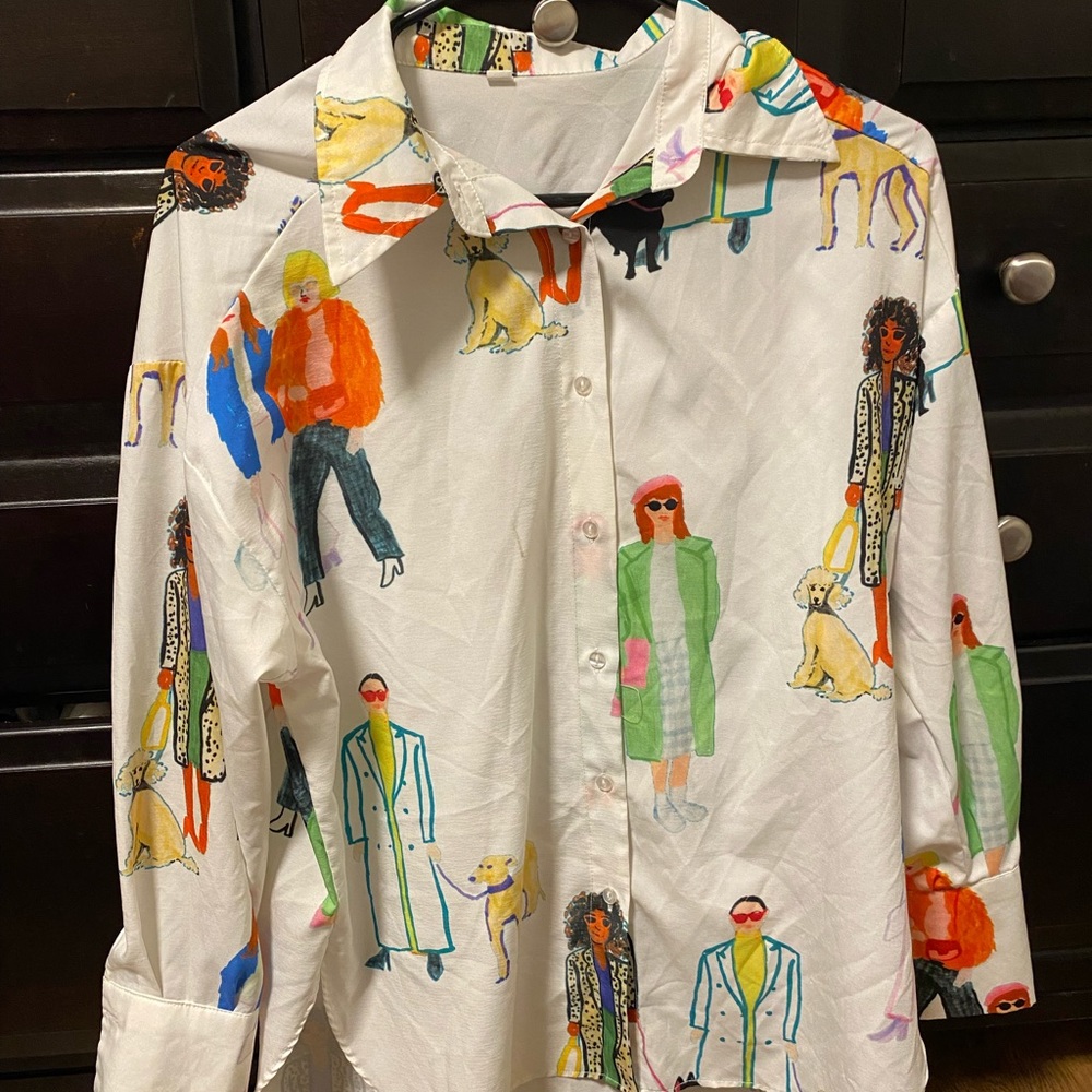 White vintage dress shirt